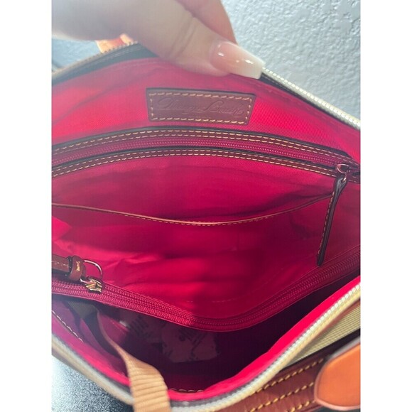 Dooney & Bourke Womens Large Erica Shoulder Bag Khaki Designer Elegant Chic NWT - Picture 16 of 16